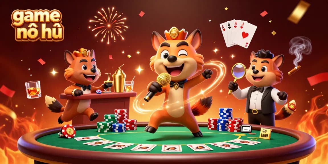 Experience thrilling game nổ hũ action with hyenas in a vibrant casino scene full of excitement.