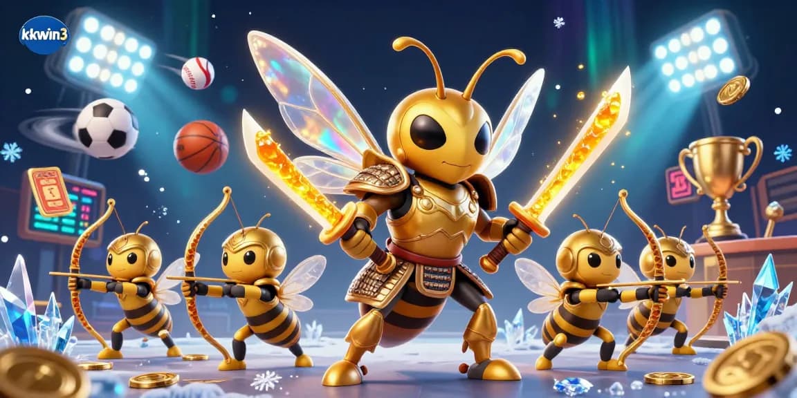 Engage in thrilling action with kkwin3 as a golden hornet samurai leads a dynamic sports betting scene.