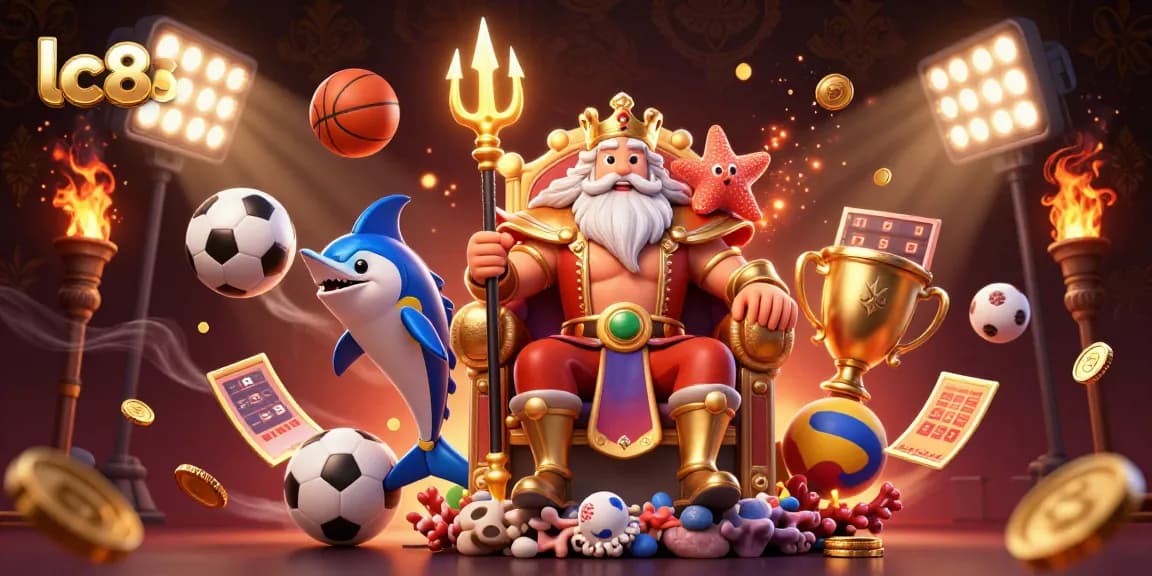 Experience exciting gaming action at lc88 with Neptune and vibrant sports elements!