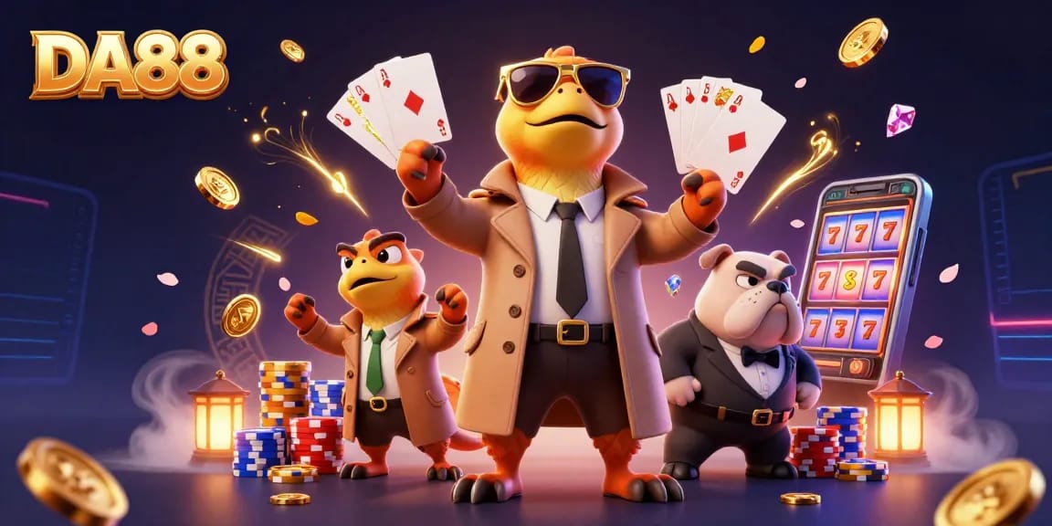 Experience the thrill of DA88 casino with raptors caught in a comedic heist scene.