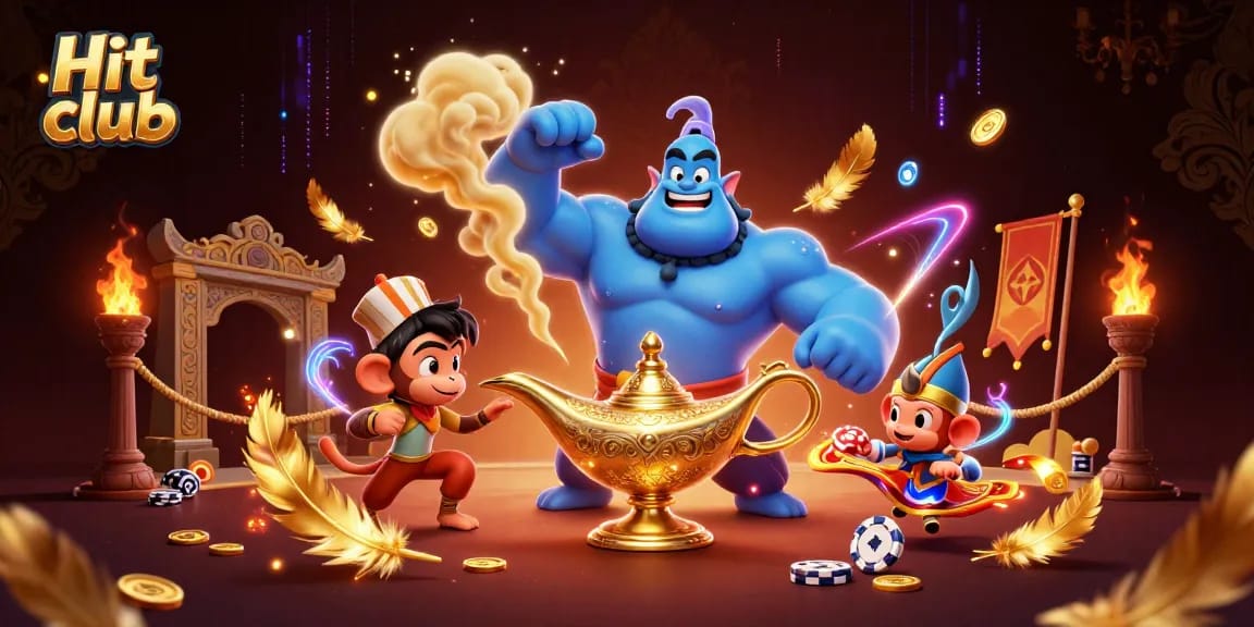 Experience thrilling bets and jackpots at Hit club with an elaborate casino scene.