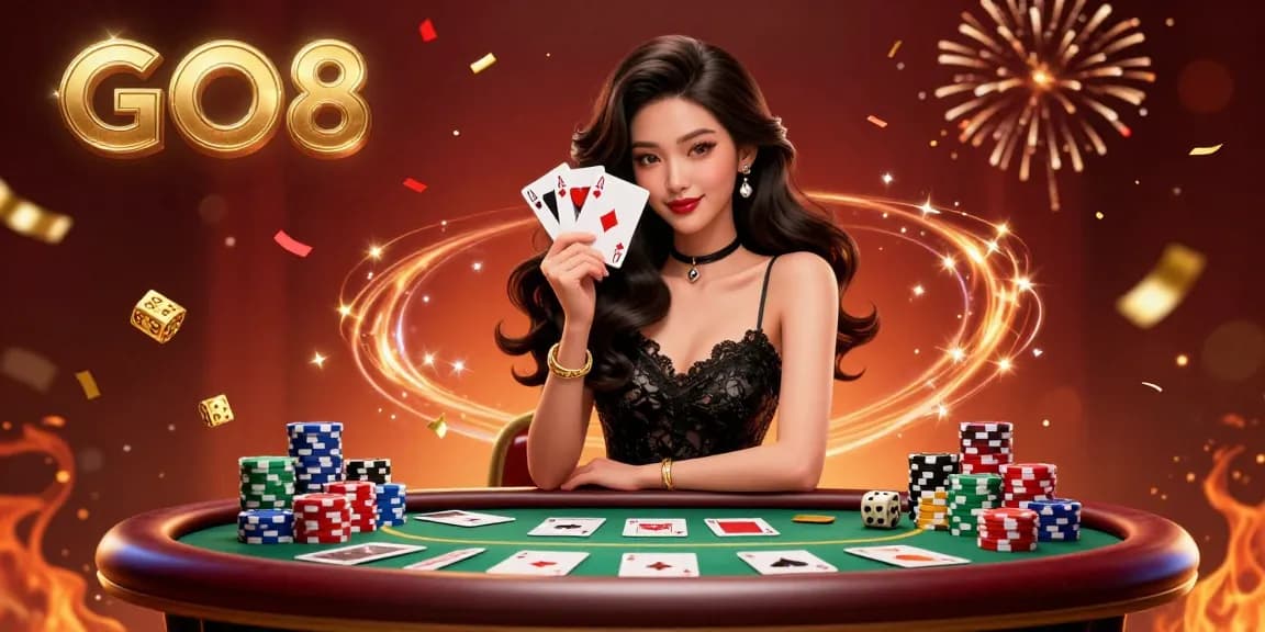 Experience GO8 with thrilling playing cards and a vibrant casino atmosphere.