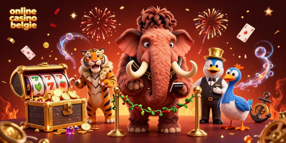 Experience gaming thrills at online casino belgie with a vibrant, action-filled 3D character scene.