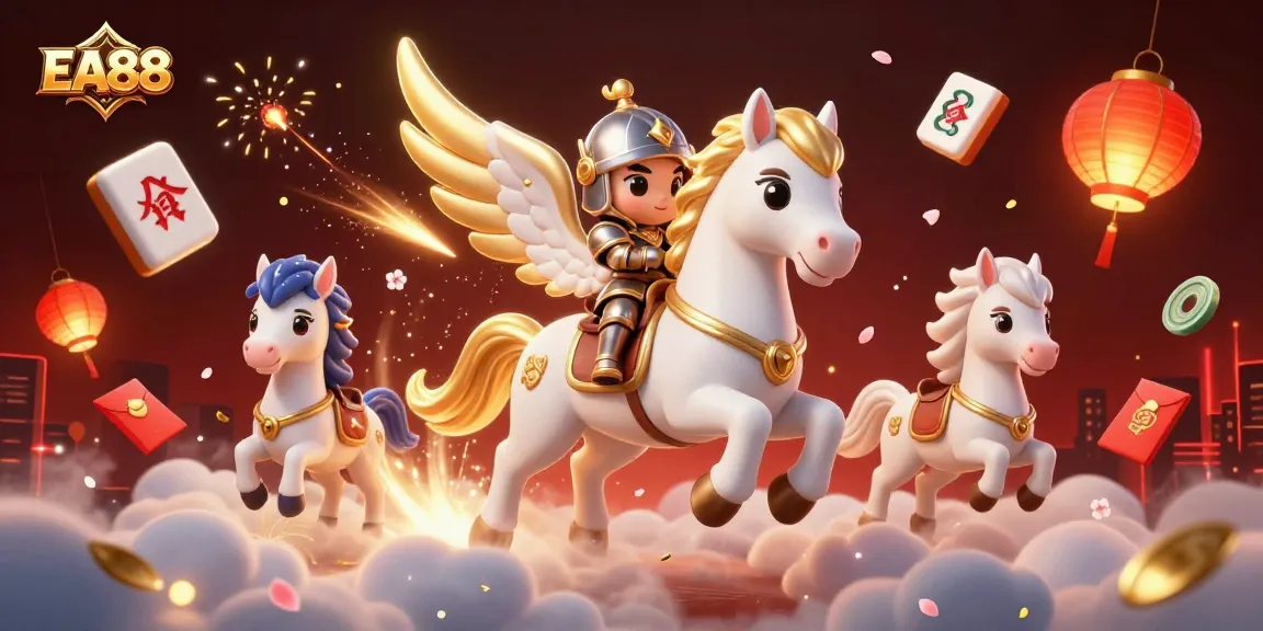 Spin and win with EA88 themed action featuring vibrant casino elements and characters.