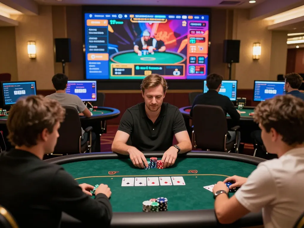 Miso88 players enjoying an online poker game with engaging UI and strategic gameplay.