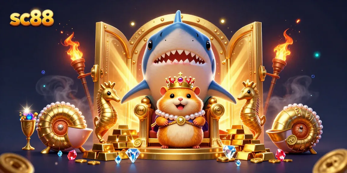 Experience the thrilling casino world of sc88 with golden treasures and royal characters.