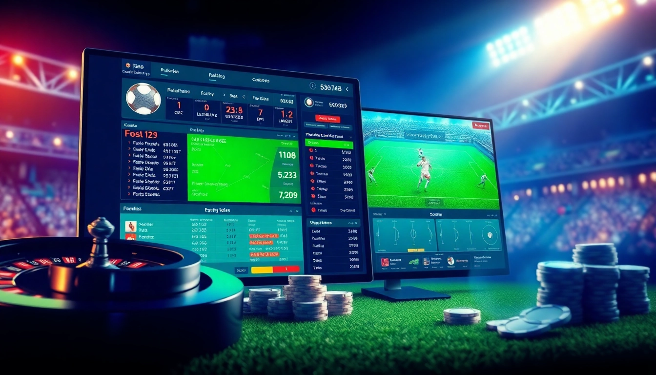 Socolive trực tiếp bóng đá in action, showcasing dynamic live football betting interface and engaging graphics.