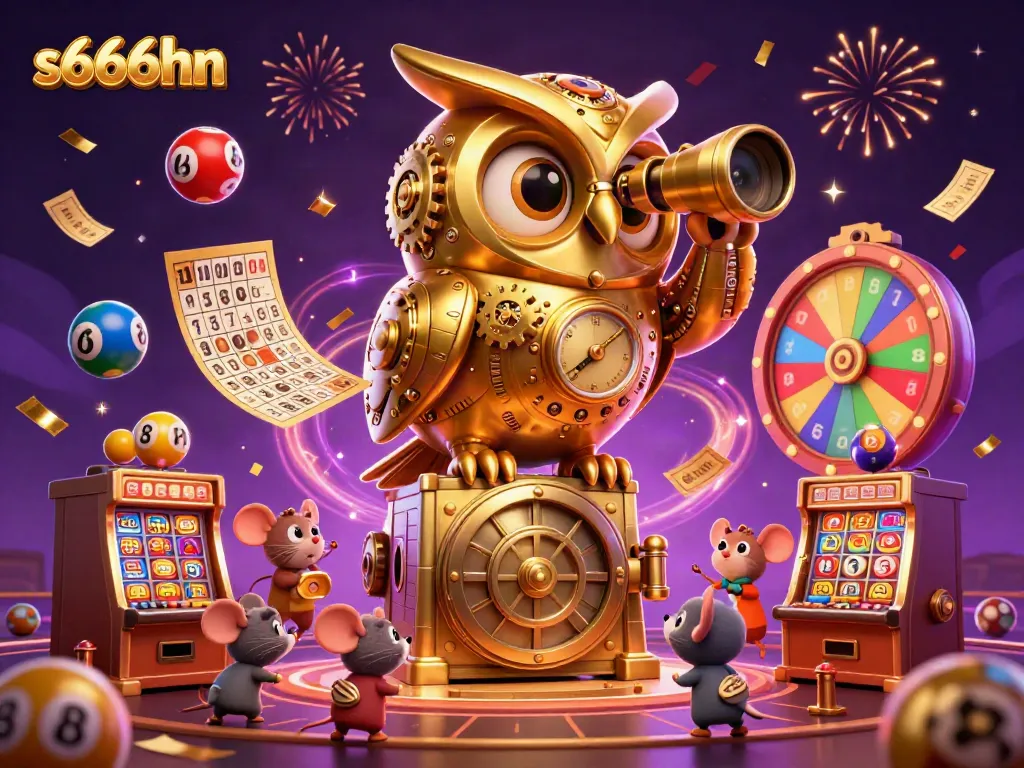 Experience the thrill of gaming at s666hn with vibrant 3D illustrations depicting exciting casino elements.