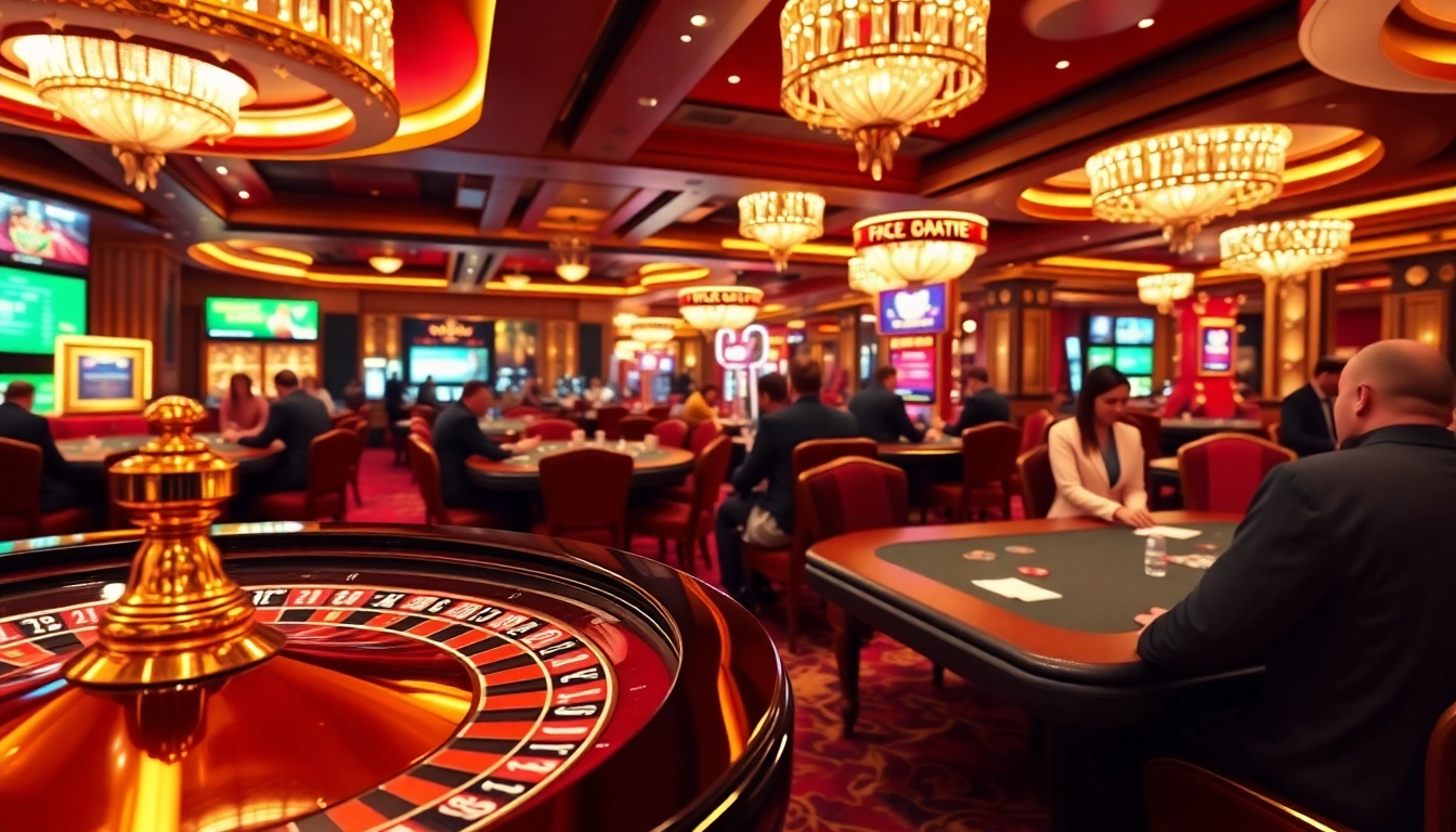 Exciting casino gameplay at ffgg88.com with vibrant gaming tables and engaging players.
