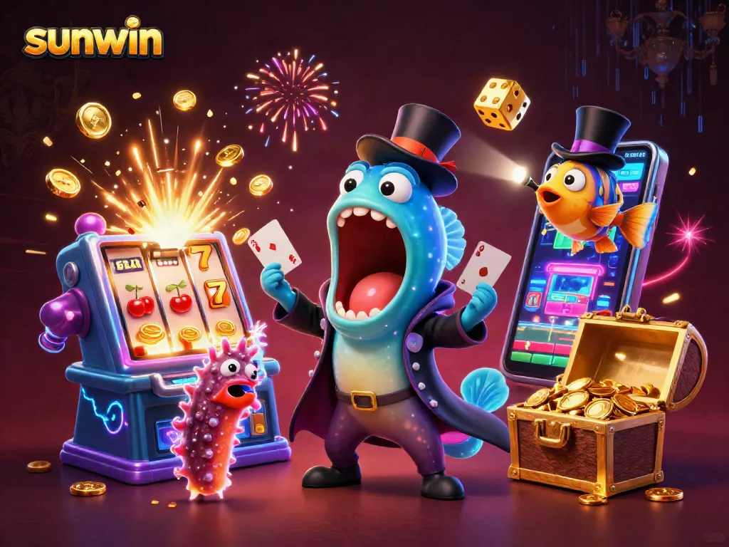 Experience thrilling gameplay with sunwin's vibrant illustrations of casino magic.