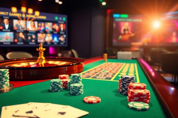 Engage with thrilling casino action on https://nk88s.net/ showcasing vibrant gaming tables and immersive experiences.