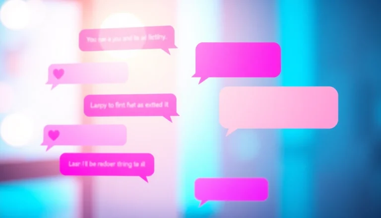 Sexting AI digital conversation interface with playful messages and emojis