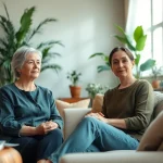 A serene therapy space illustrating effective mental health tips in a calming environment.