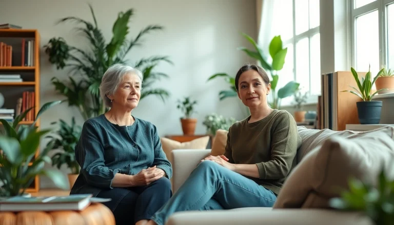 A serene therapy space illustrating effective mental health tips in a calming environment.