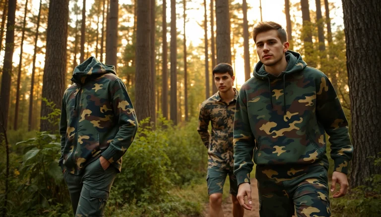 Ontdek goedkope camouflage print kleding die perfect samengaat met de natuur.