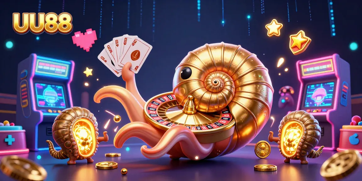 Engage with UU88's vibrant 3D casino world featuring classic gaming elements and lively characters.