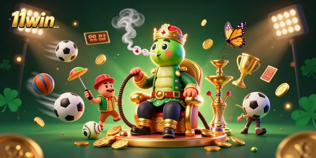 Experience thrilling moments and winning strategies with 11win's high-stakes gambling action illustrated beautifully.